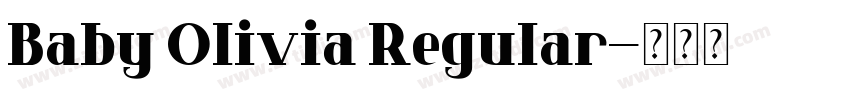 Baby Olivia Regular字体转换